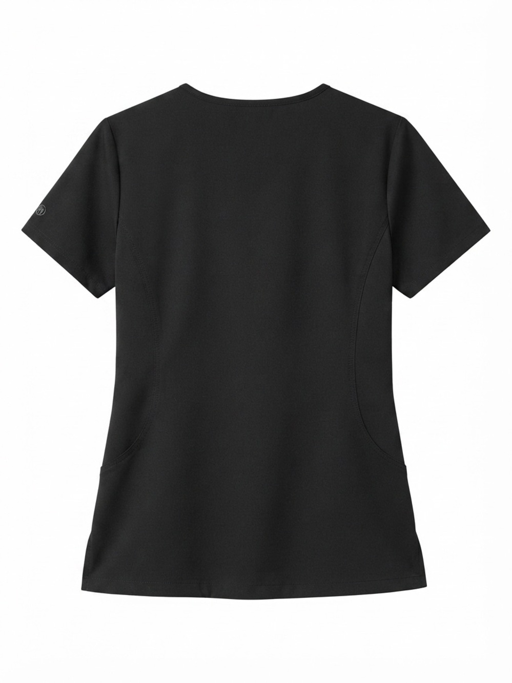 Healing Hands Black V-Neck Scrub Top - Women's Medium 2245 Juliet - Picture 2 of 4